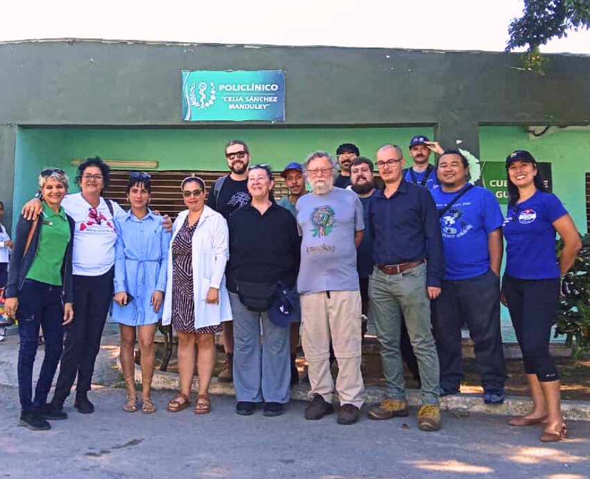 people outside a building