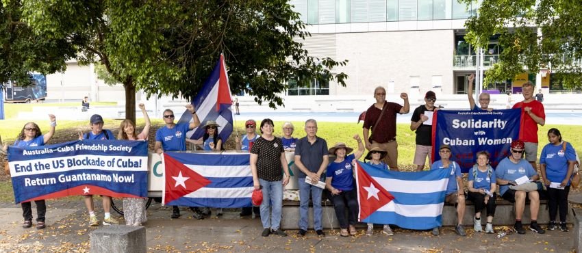 Solidarity with the Nuestra América Convoy to Cuba in Magan-djin/Brisbane