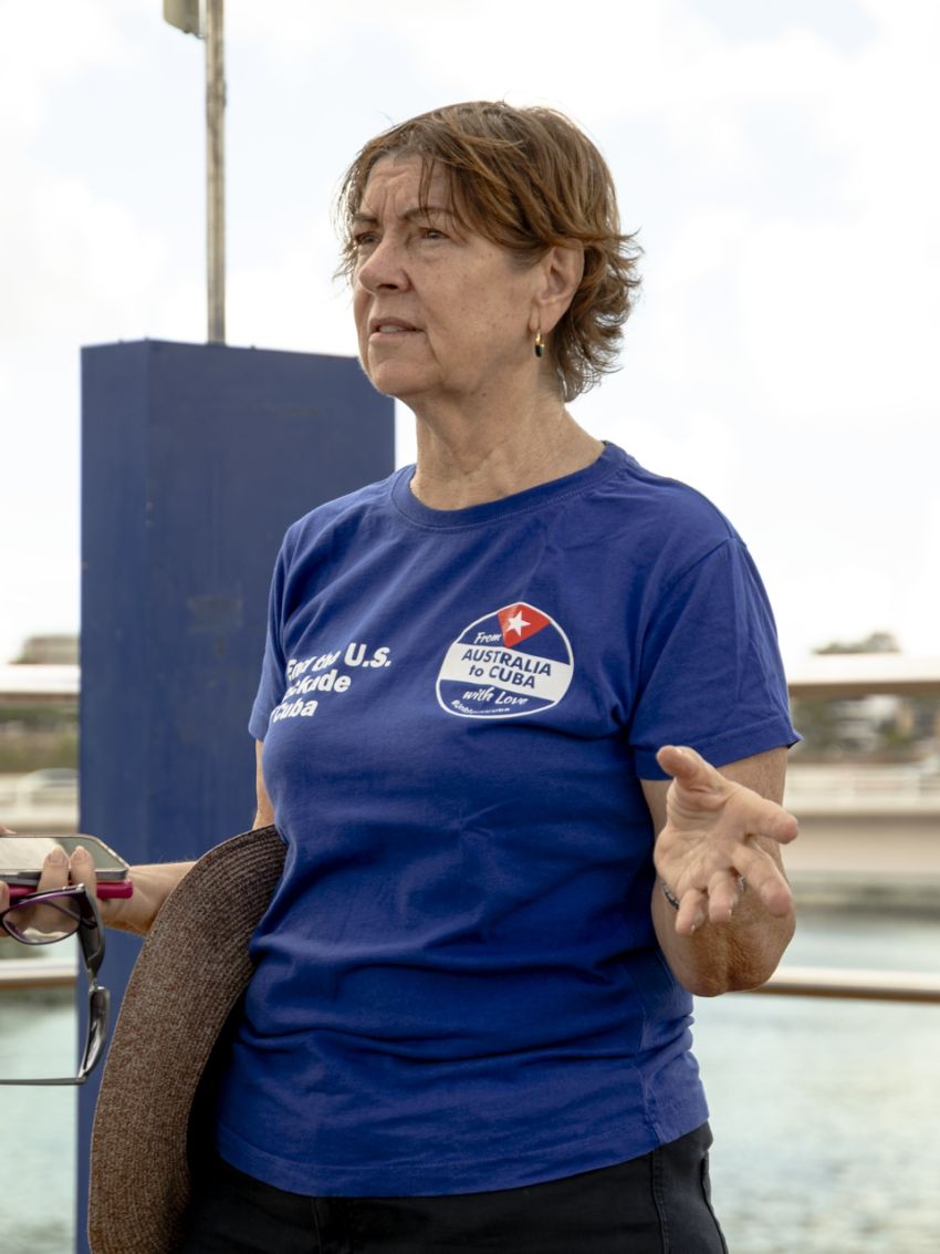 Sue Monk from the Australia-Cuba Friendship Society