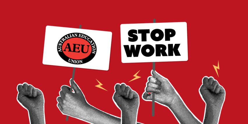AEU Stop work action