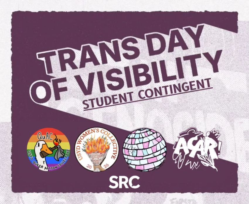 Artwork and graphic for event Join the student contingent at Trans Day of Visibility – Sydney, 1pm 29/03/2026 Pride Square, 1A Bedford St, Newtown NSW 2042