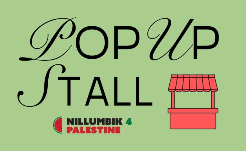 Artwork and graphic for Nillumbik 4 Palestine Pop Up Stall