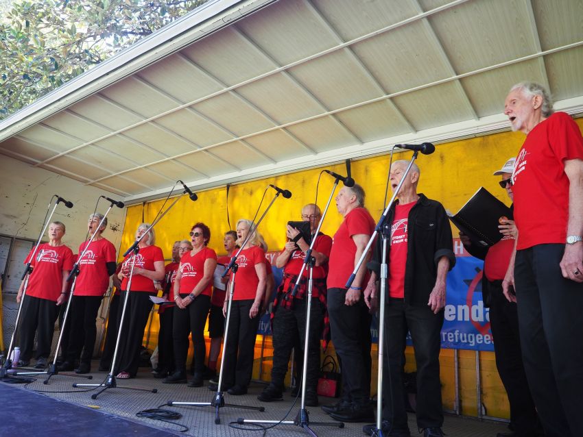 sydney trade union choir performing