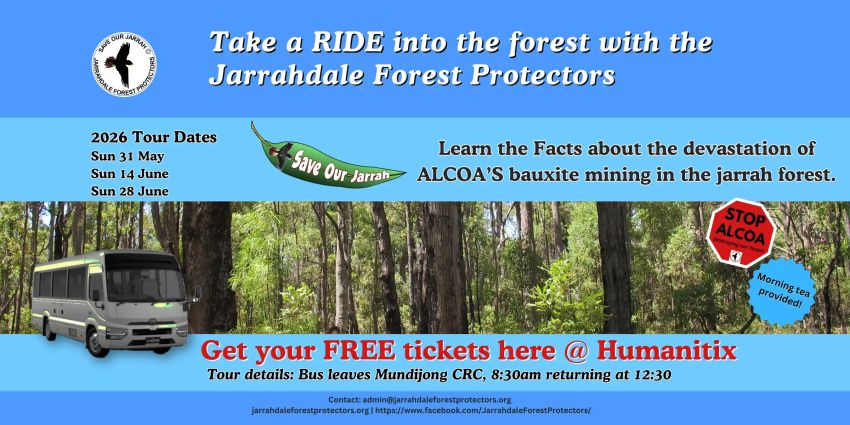 Artwork and graphic for event Jarrahdale Forest Fact Tours 2026 - Round 2