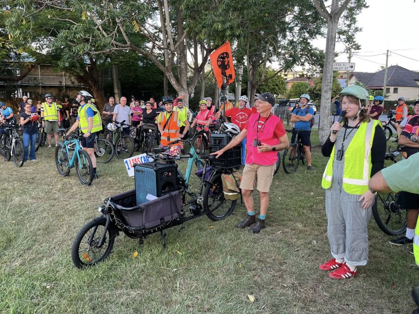 Preparing to ride, April 1
