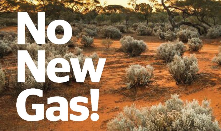 Artwork and graphic for event No New Gas!