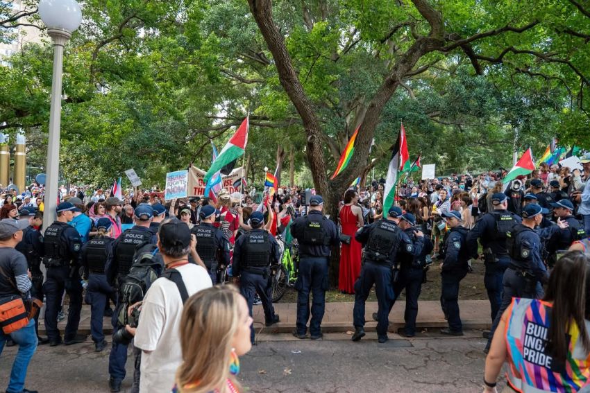 Pride in orotest Mardi Gras rally 2026