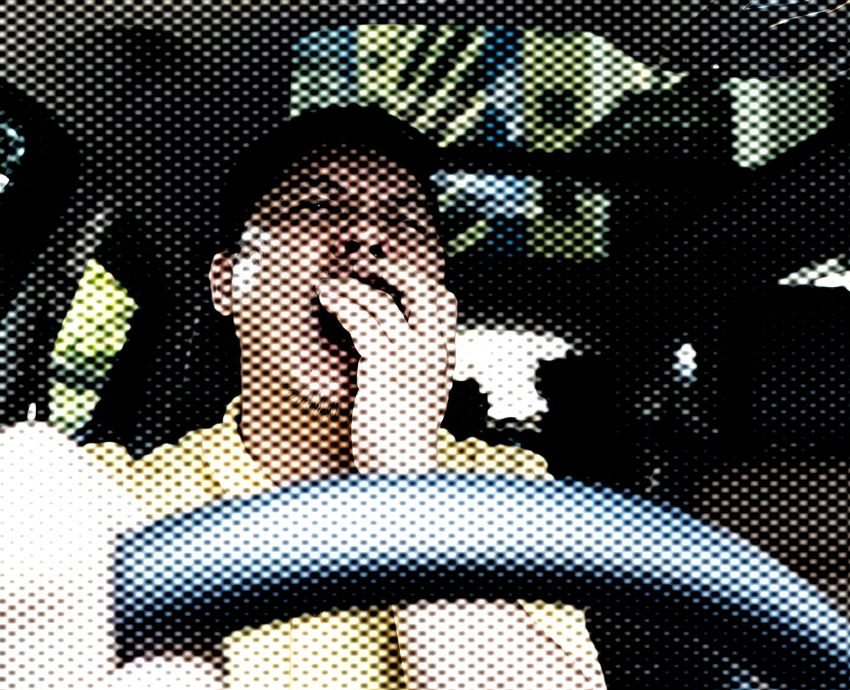 driver yawning