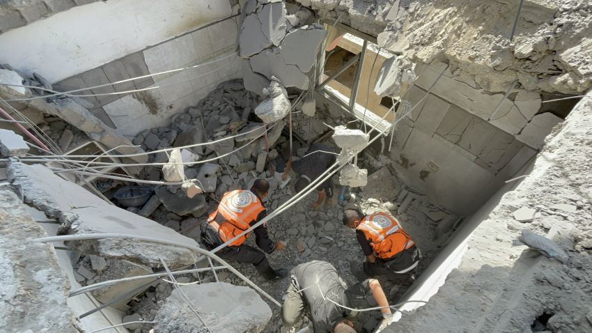 Civil defence searching for victims