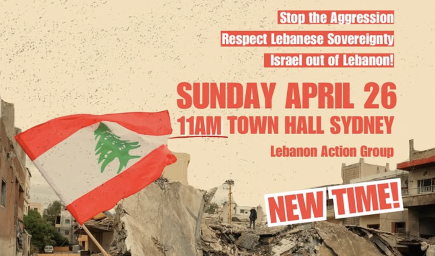 Hands off Lebanon rally