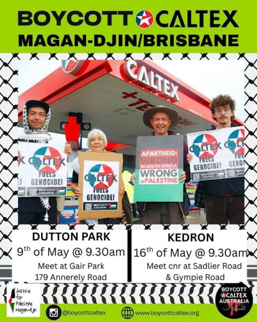 Boycott Caltex action