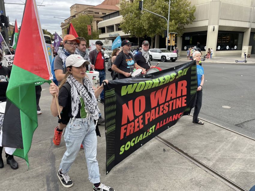 anti-war contingent