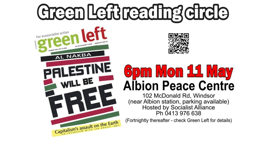 Green Left reading circle: Palestine will be free