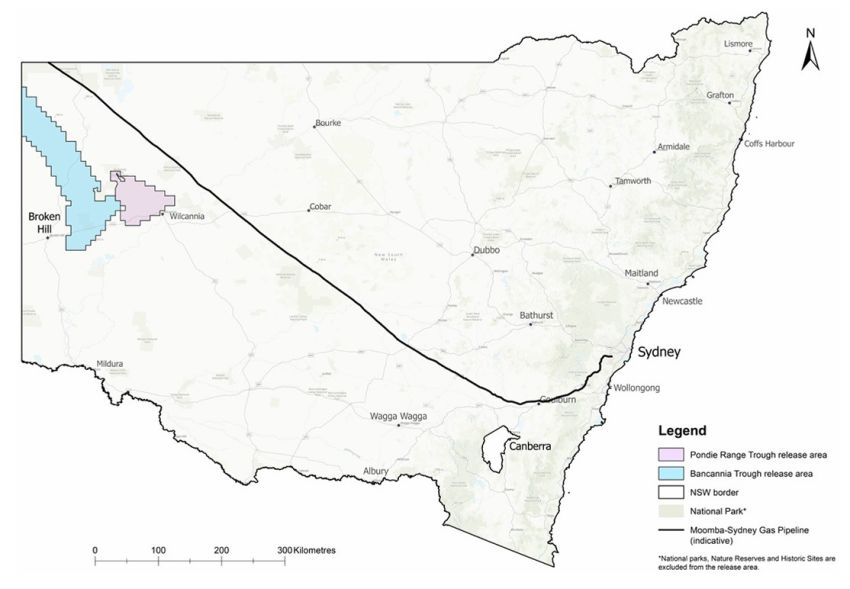 gas exploration map