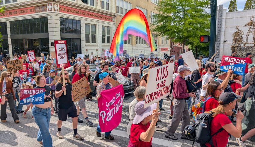 street march in Atlanta