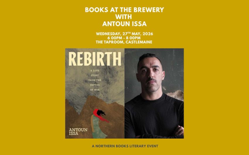 Artwork and graphic for event Books At The Brewery with Antoun Issa, 6pm-8pm 27/05/2026 The Taproom, Shedshaker Brewing, 9 Walker Street, Castlemaine Victoria 3450