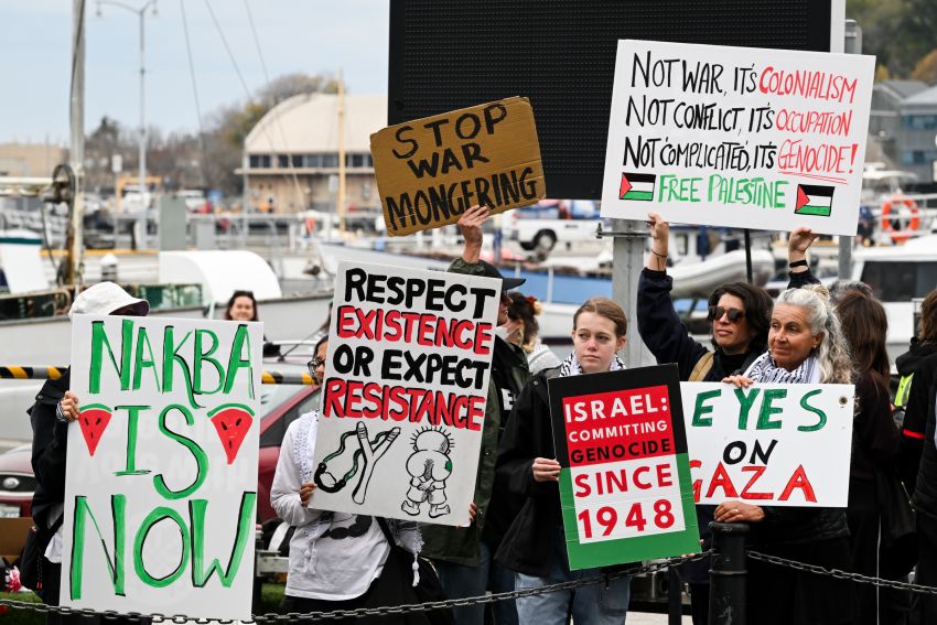 the nakba day march in hobart