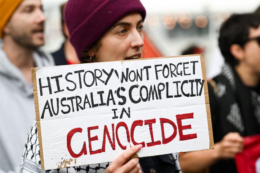 Hobart Palestine rally