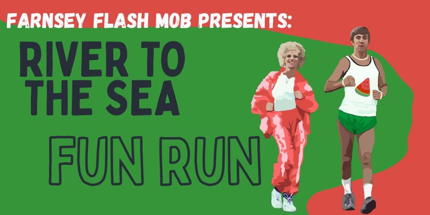 Artwork and graphic for national events River to the Sea Fun Run!
