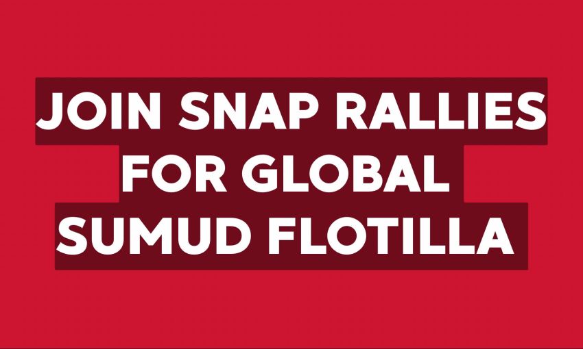 join snap rallies for global sumud flotilla