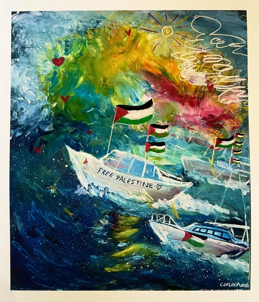 Free Palestine artwork, artist unknown