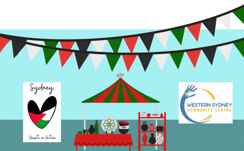 Artwork and graphic for event Solidarity Market, 10am-4pm 01/08/2026 Western Sydney Community Centre, 98 Auburn Rd, Auburn NSW 2144