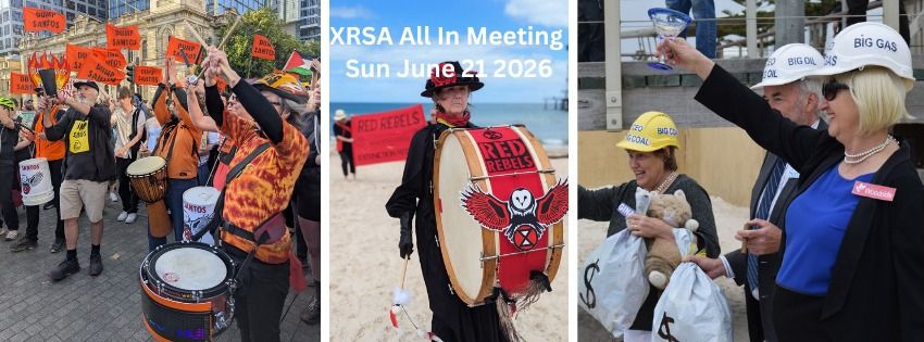 Artwork and graphic for event XRSA June All-in meeting, The Box Factory 71 Regent St S, Adelaide SA 5000