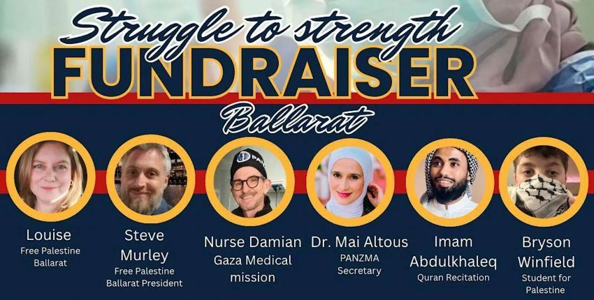 Artwork and graphic for event Stuggle to Strength Fundraiser, 5pm-9pm 13/06/2026 254 Vickers St, Sebastopol VIC 3356