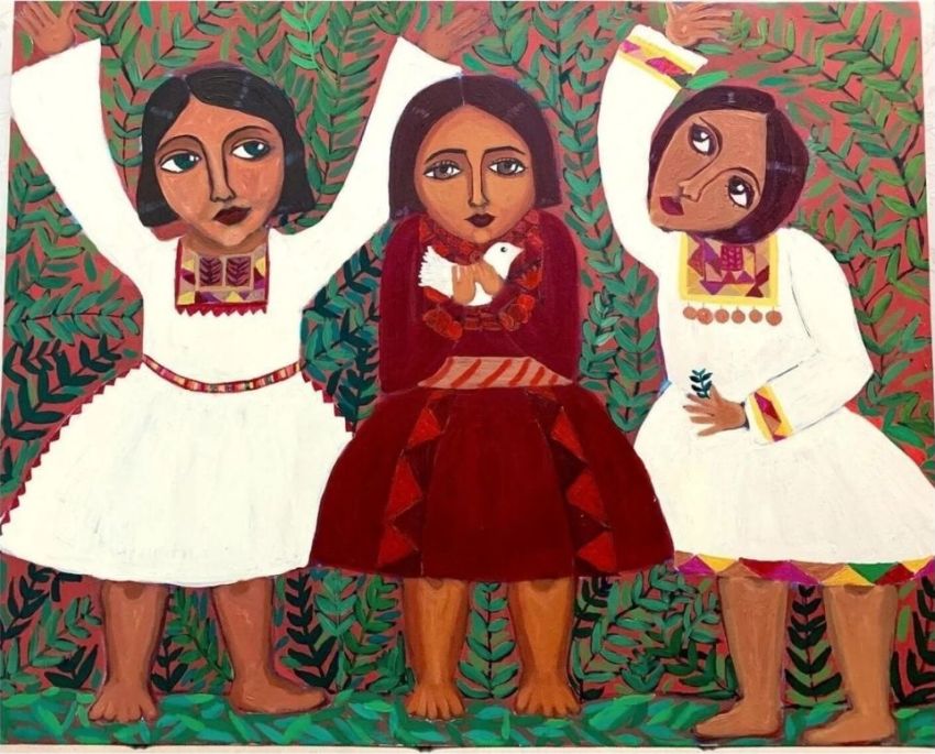 Artwork of Palestinian women