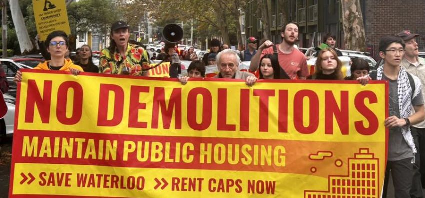 Protesters at the Save Waterloo rally on Sunday 24th May 2026