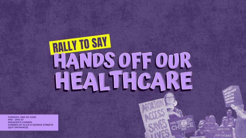 Hands Off Our Healthcare - community rally