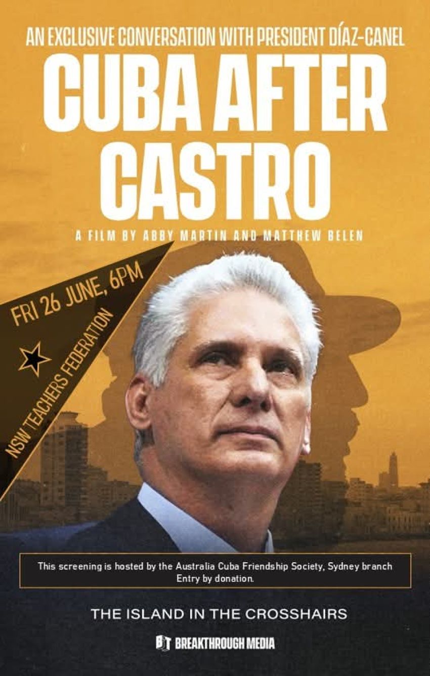 Cuba after Castro Sydney film screening poster