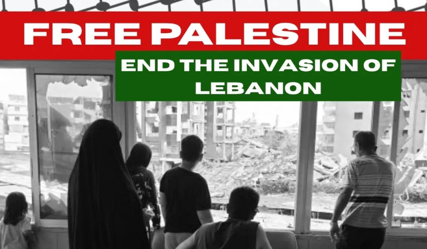 Artwork and main image for event listing "Free Palestine – End the invasion of Lebanon" 1pm 21/06/2026 Forrest Place, Forrest Pl Boorloo WA 6000