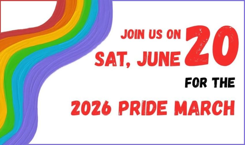 Artwork and main image for event listing "Join Queers for Palestine NT at Darwin Pride March 2026" 3:45pm 20/06/2026 Bicentennial Park, Esplanade, Garramilla NT 0800