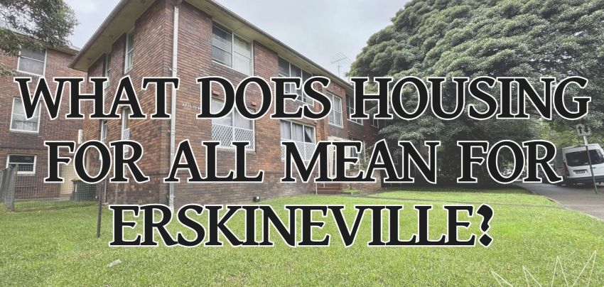 Artwork and main image for event listing "Public meeting: City of Sydney's Housing For All Discussion Paper" 7:30pm 10/06/2026 Erskinville Town Hall, 104 Erskineville Rd, Erskineville NSW 2043