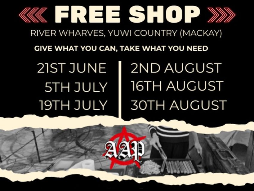 Artwork and main image for event listing "Free Shop" River Wharves, 6 River St, Mackay QLD 4740