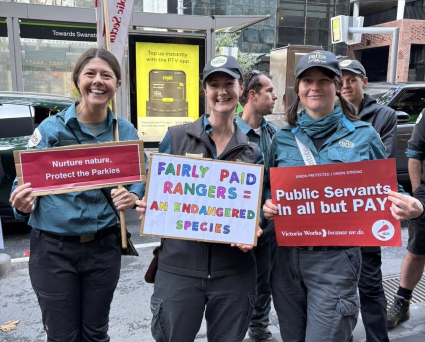 Parks Vic workers CPSU