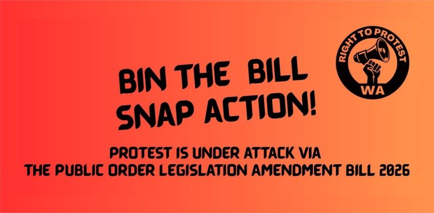 Artwork and main image for event listing "Bin The Bill Snap Action", two snap actions on 18/06/2026 