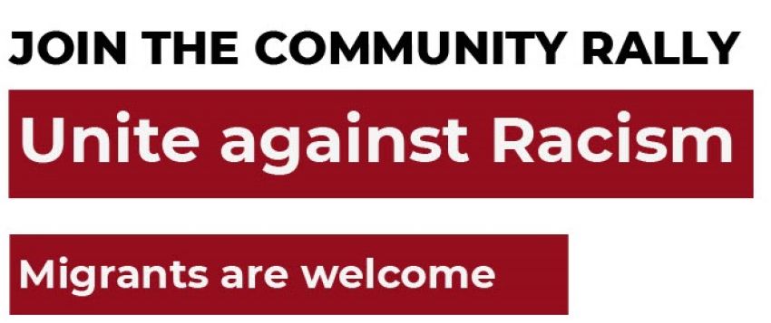 Community rally against racism