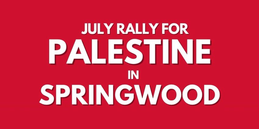 Artwork and image for event "Blue Mountains Rally for Palestine in Springwood"