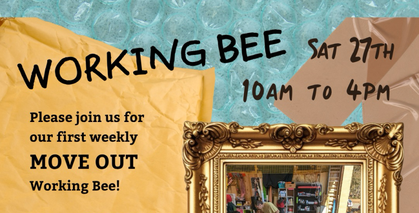Artwork and image for event "Rewind Move Out Working Bee" 10am-4om 27/06/2026 Rewind Sound & Studios, 7A Barrpowell St, Welland SA 5007