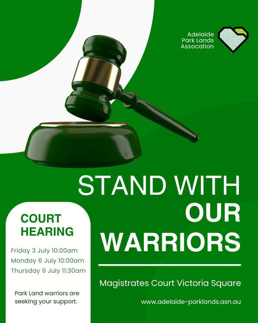 Stand With Our Warriors at Adelaide Magistrates Court