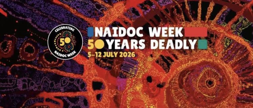 Artwork for NAIDOC Week 2026 50 Years Deadly