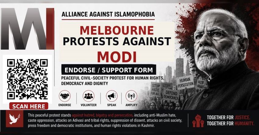 Melbourne Says no to Modi