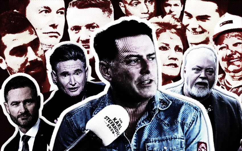 Karl stefanovic, Dave's Hughes, Kyle andilands, alt right figures, Pauline Hanson Gina rinehart