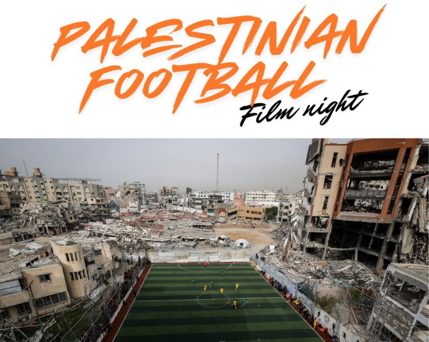Artwork and image for event "Football Falasteen Film Night – Launceston" 6:30pm-9pm 11/07/2026 Windmill Hill Memorial Hall, 18a High St, Launceston TAS 7250