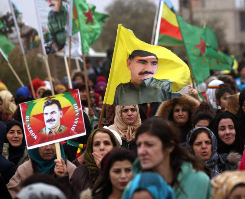 protest in support of Abdullah Ocalan's release