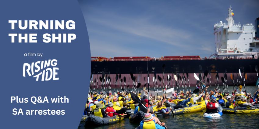 Artwork and image for event "Film screening + Q&A: Turning The Ship" 6pm-8pm 31/07/2026 Mitcham Village Institute, 103/105 Princes Rd, Mitcham SA 5062