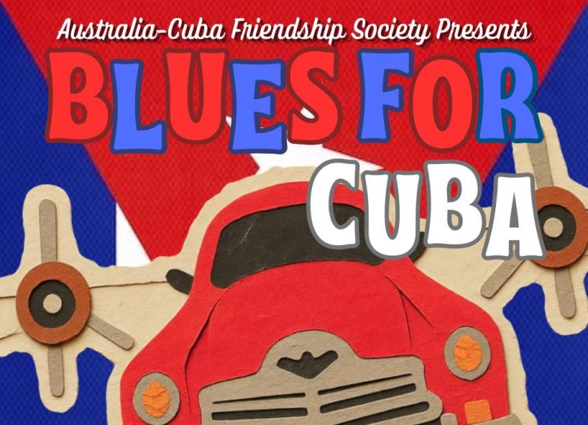 Artwork and event "Blues for Cuba" 3pm-6pm 26/07/2026 Boorloo Activist Centre, 15/5 Aberdeen St, Perth WA 6000
