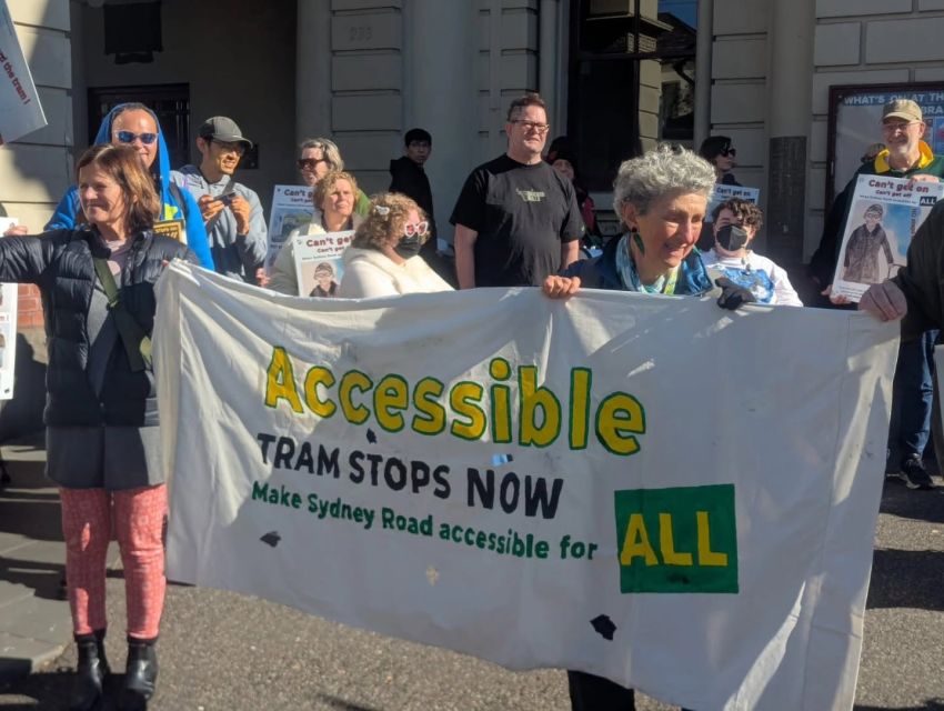 campaigning for accessible tram stops 